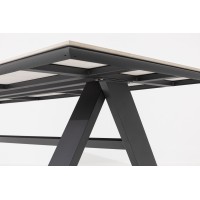 LIVORNO PARIS SWIVEL GREY - luksusowy zestaw ogrodowy 6+1