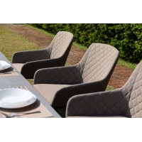 LIVORNO PARIS SWIVEL GREY - luksusowy zestaw ogrodowy 6+1