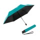 KNIRPS U.200 TURQUOISE WITH BLACK - elegancki damski parasol w pełni automatyczny