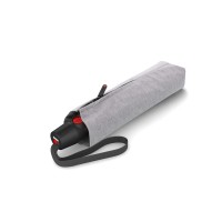 KNIRPS T.200 Medium Duomatic Melange szary - elegancki w pełni automatyczny parasol