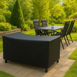 Pokrowiec ochronny na stół 180 x 100 cm + 4 regulowane krzesła z możliwością sztaplowania