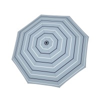 Fibre Magic Leaves blue – w pełni automatyczny parasol damski