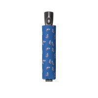 Fibre Magic Leaves blue – w pełni automatyczny parasol damski