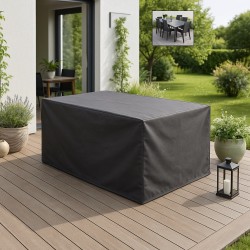 Pokrowiec ochronny na stół 150x90 cm + 4 do 6 rozkładanych krzeseł