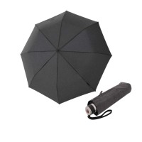 Knirps Mini Midnight Black - elegancki składany parasol