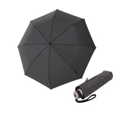 Knirps Mini Midnight Black - elegancki składany parasol