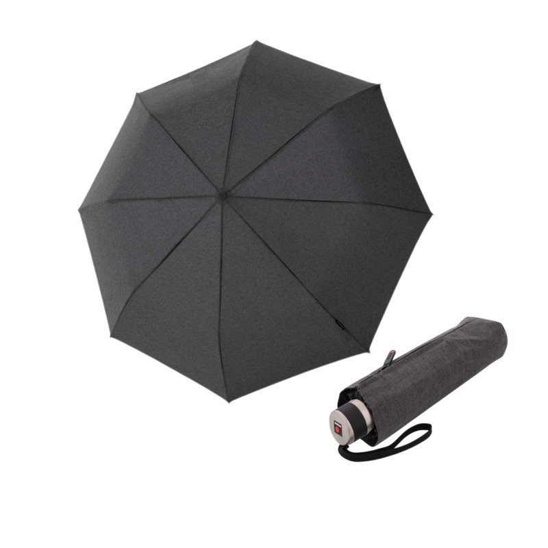 Knirps Mini Midnight Black - elegancki składany parasol