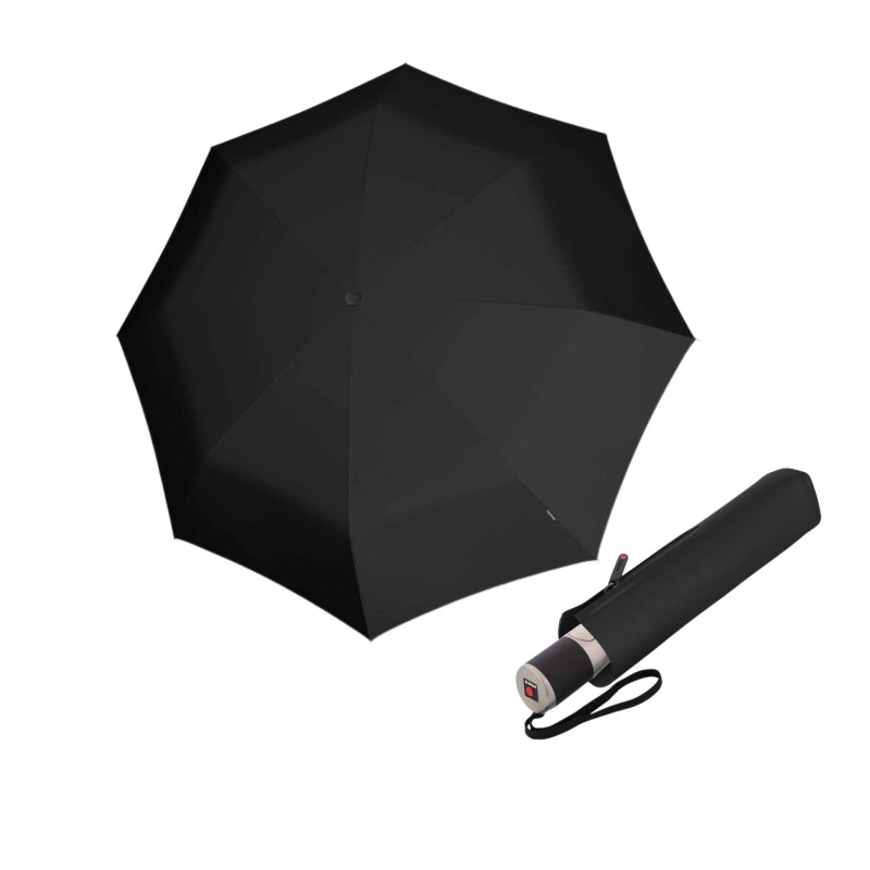 Knirps Mini Midnight Black - elegancki składany parasol