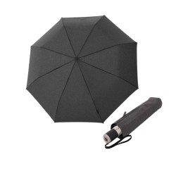 Knirps Mini Midnight Black - elegancki składany parasol