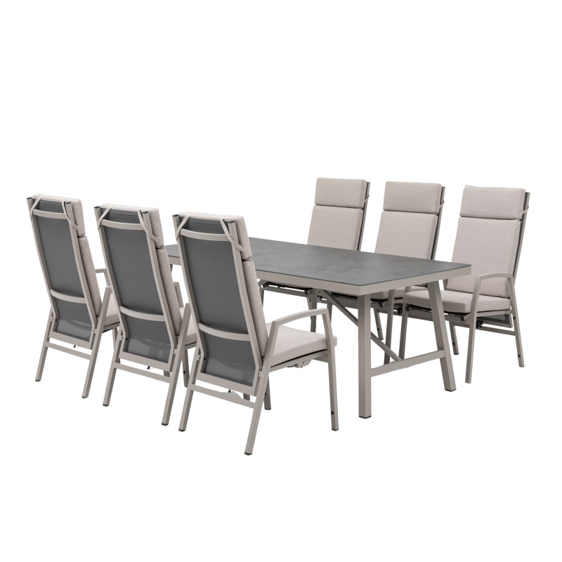 ARCTIC - 7-elementowy zestaw obiadowy do ogrodu