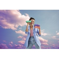 Fibre Mini Compact uni Electric Blue - składany parasol damski