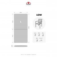 SPOT 6118 niska - poduszka na krzesło i fotel