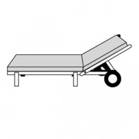 LIVING 4143 - poduszka na leżak ogrodowy