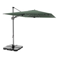 KNIRPS 320 x 320 cm - luksusowy wahadłowy parasol ogrodowy z drążkiem bocznym
