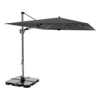 KNIRPS 320 x 320 cm - luksusowy wahadłowy parasol ogrodowy z drążkiem bocznym