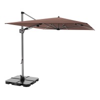 KNIRPS 320 x 320 cm - luksusowy wahadłowy parasol ogrodowy z drążkiem bocznym