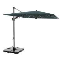 KNIRPS 320 x 320 cm - luksusowy wahadłowy parasol ogrodowy z drążkiem bocznym