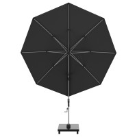 KNIRPS 320 x 320 cm - luksusowy wahadłowy parasol ogrodowy z drążkiem bocznym