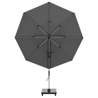 KNIRPS 320 x 320 cm - luksusowy wahadłowy parasol ogrodowy z drążkiem bocznym