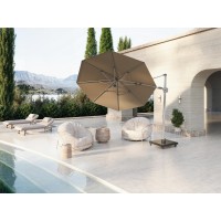 KNIRPS 320 x 320 cm - luksusowy wahadłowy parasol ogrodowy z drążkiem bocznym