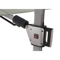 KNIRPS 320 x 320 cm - luksusowy wahadłowy parasol ogrodowy z drążkiem bocznym