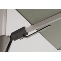 KNIRPS 320 x 320 cm - luksusowy wahadłowy parasol ogrodowy z drążkiem bocznym